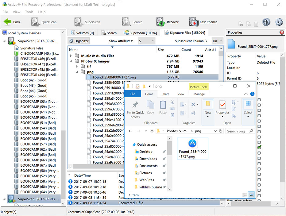 Active File Recovery Key